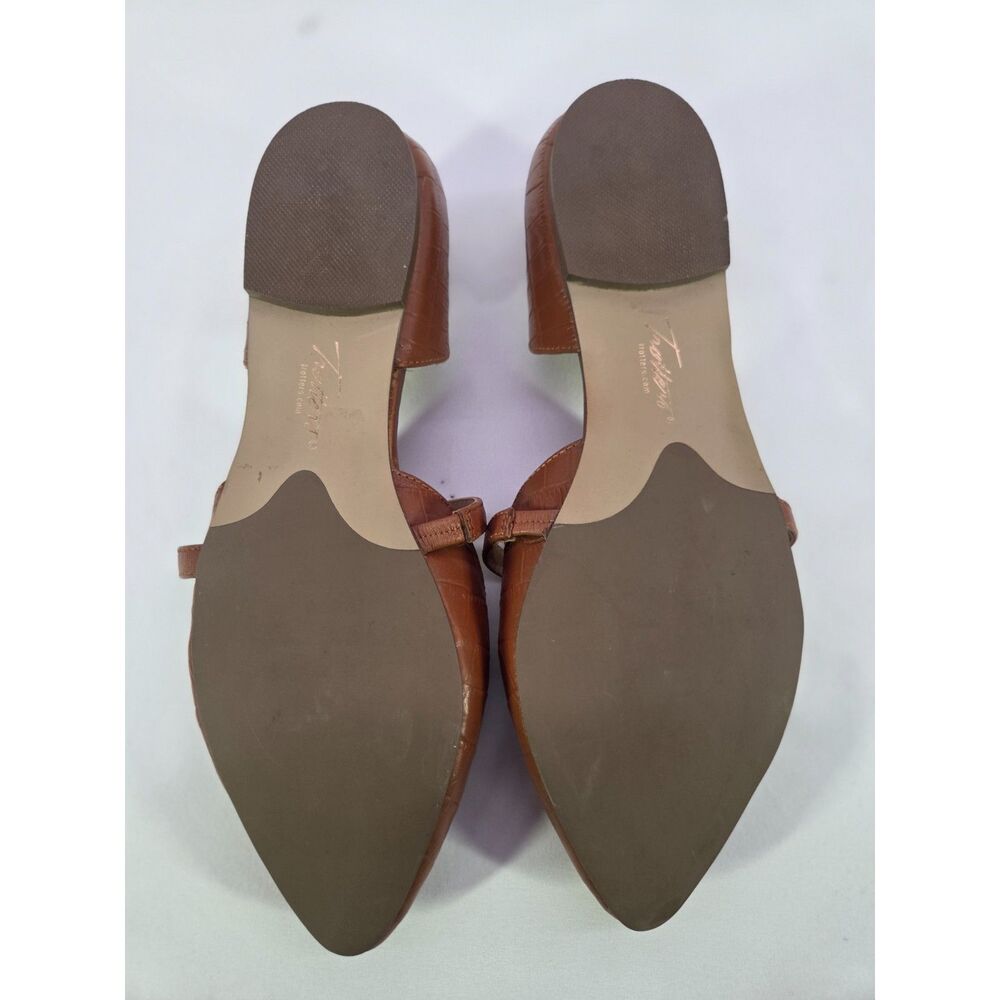 Trotters Emory Flat Women’s 8.5W Luggage Croco T2505-291 New - Picture 4 of 6